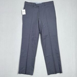 Charles Tyrwhitt‎ Pants 36x32 Grey Classic Fit Favorite Trouser Blue Pin Dot NWT
